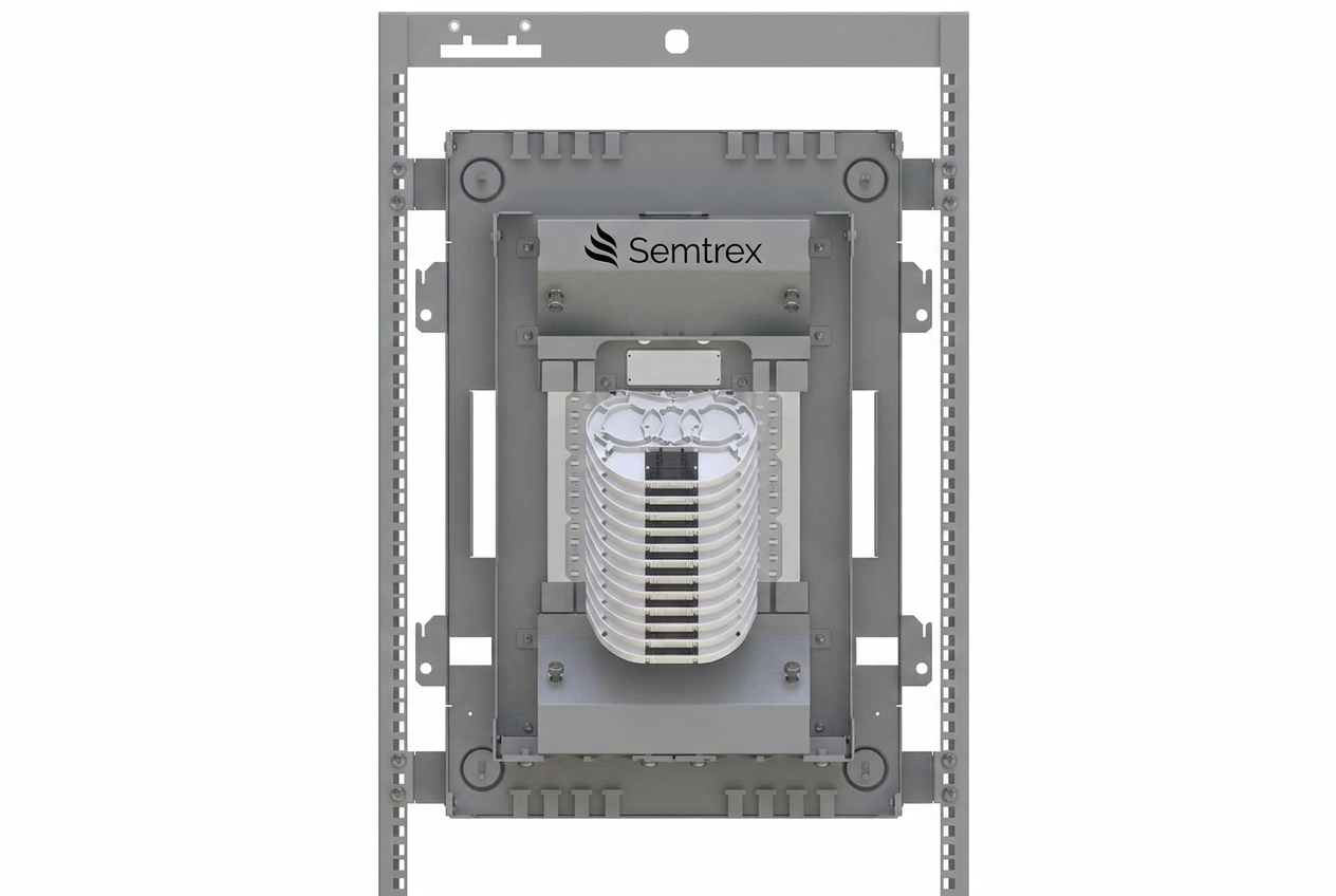288 Single-Fiber / 864 Standard Ribbon / 1152 FiberFusion Splice Wall Cabinet